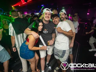 A professional photo of guests enjoying themselves at Cocktails Nightclub from our gallery.