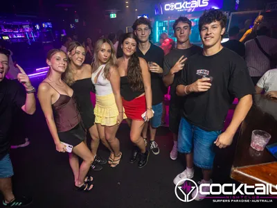 A professional photo of guests enjoying themselves at Cocktails Nightclub from our gallery.