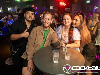 A professional photo of guests enjoying themselves at Cocktails Nightclub from our gallery.