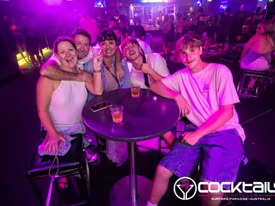 A professional photo of guests enjoying themselves at Cocktails Nightclub from our gallery.