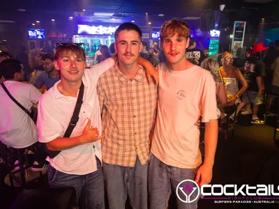 A professional photo of guests enjoying themselves at Cocktails Nightclub from our gallery.