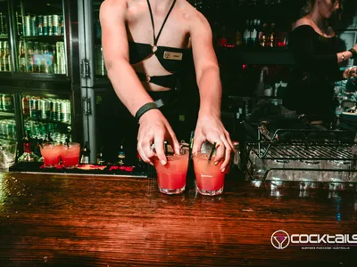 A professional photo of guests enjoying themselves at Cocktails Nightclub from our gallery.