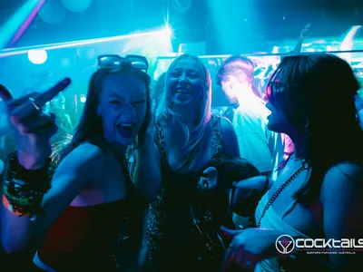 A professional photo of guests enjoying themselves at Cocktails Nightclub from our gallery.