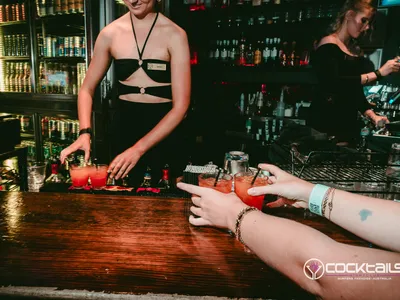 A professional photo of guests enjoying themselves at Cocktails Nightclub from our gallery.