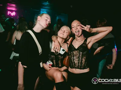 A professional photo of guests enjoying themselves at Cocktails Nightclub from our gallery.