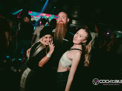 A professional photo of guests enjoying themselves at Cocktails Nightclub from our gallery.