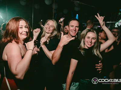 A professional photo of guests enjoying themselves at Cocktails Nightclub from our gallery.