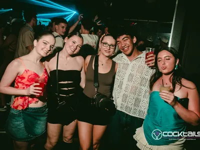 A professional photo of guests enjoying themselves at Cocktails Nightclub from our gallery.