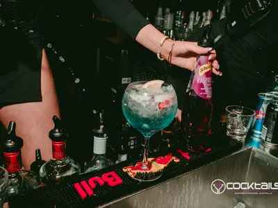 A professional photo of guests enjoying themselves at Cocktails Nightclub from our gallery.