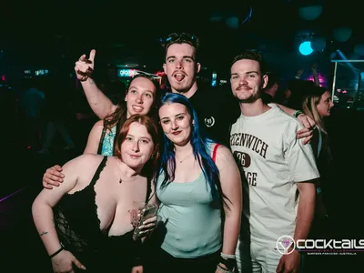 A professional photo of guests enjoying themselves at Cocktails Nightclub from our gallery.