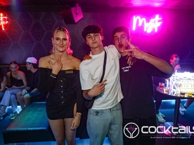 A professional photo of guests enjoying themselves at Cocktails Nightclub from our gallery.