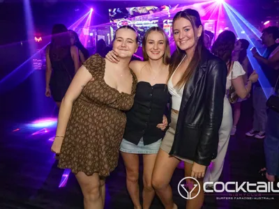 A professional photo of guests enjoying themselves at Cocktails Nightclub from our gallery.