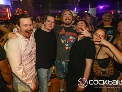 A professional photo of guests enjoying themselves at Cocktails Nightclub from our gallery.