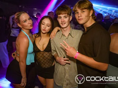 A professional photo of guests enjoying themselves at Cocktails Nightclub from our gallery.