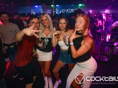 A professional photo of guests enjoying themselves at Cocktails Nightclub from our gallery.