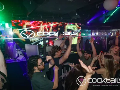 A professional photo of guests enjoying themselves at Cocktails Nightclub from our gallery.