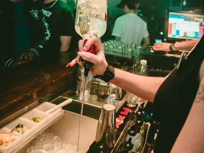 A professional photo of guests enjoying themselves at Cocktails Nightclub from our gallery.