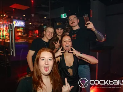 A professional photo of guests enjoying themselves at Cocktails Nightclub from our gallery.