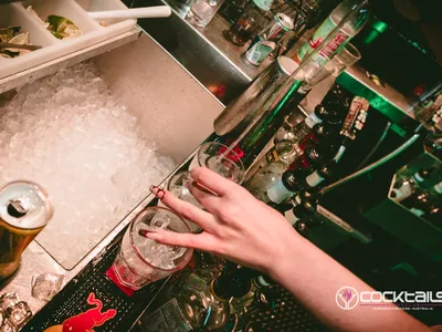 A professional photo of guests enjoying themselves at Cocktails Nightclub from our gallery.