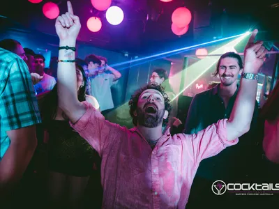 A professional photo of guests enjoying themselves at Cocktails Nightclub from our gallery.