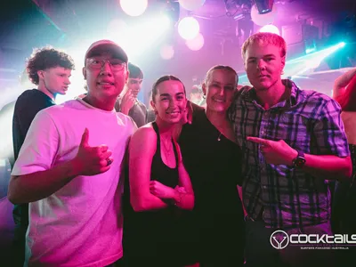 A professional photo of guests enjoying themselves at Cocktails Nightclub from our gallery.