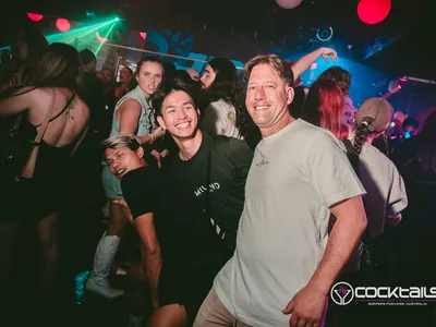 A professional photo of guests enjoying themselves at Cocktails Nightclub from our gallery.