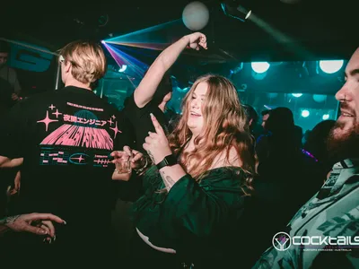 A professional photo of guests enjoying themselves at Cocktails Nightclub from our gallery.