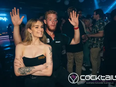 A professional photo of guests enjoying themselves at Cocktails Nightclub from our gallery.