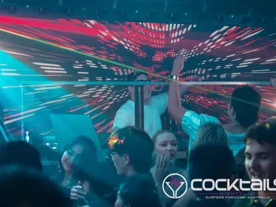 A professional photo of guests enjoying themselves at Cocktails Nightclub from our gallery.