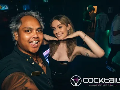 A professional photo of guests enjoying themselves at Cocktails Nightclub from our gallery.