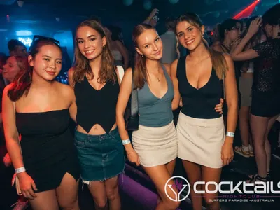 A professional photo of guests enjoying themselves at Cocktails Nightclub from our gallery.