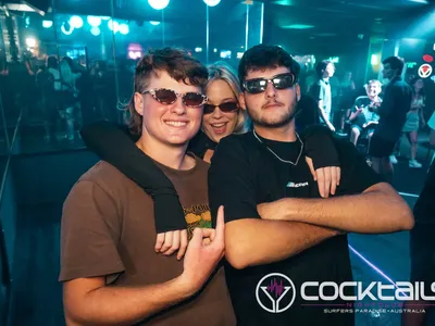 A professional photo of guests enjoying themselves at Cocktails Nightclub from our gallery.