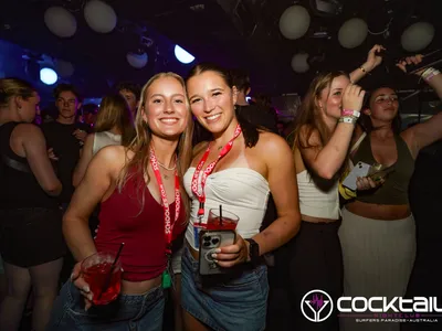 A professional photo of guests enjoying themselves at Cocktails Nightclub from our gallery.