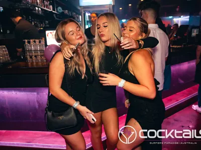 A professional photo of guests enjoying themselves at Cocktails Nightclub from our gallery.