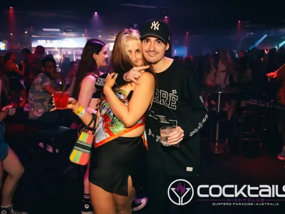 A professional photo of guests enjoying themselves at Cocktails Nightclub from our gallery.