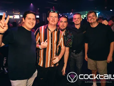 A professional photo of guests enjoying themselves at Cocktails Nightclub from our gallery.