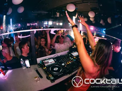 A professional photo of guests enjoying themselves at Cocktails Nightclub from our gallery.