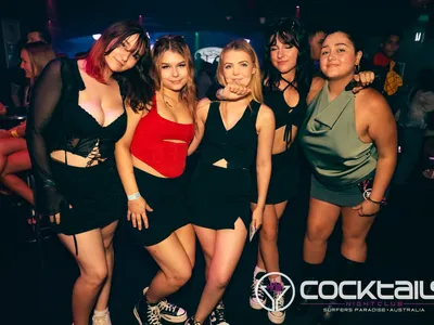 A professional photo of guests enjoying themselves at Cocktails Nightclub from our gallery.