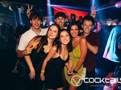 A professional photo of guests enjoying themselves at Cocktails Nightclub from our gallery.