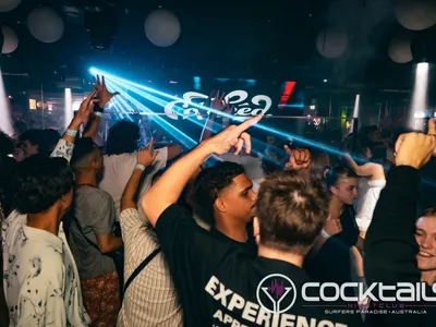 A professional photo of guests enjoying themselves at Cocktails Nightclub from our gallery.