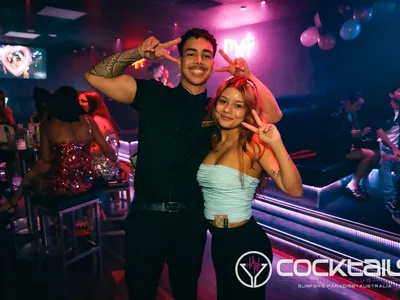 A professional photo of guests enjoying themselves at Cocktails Nightclub from our gallery.