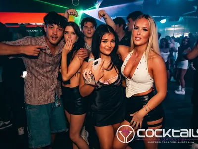 A professional photo of guests enjoying themselves at Cocktails Nightclub from our gallery.