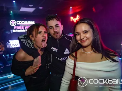 A professional photo of guests enjoying themselves at Cocktails Nightclub from our gallery.