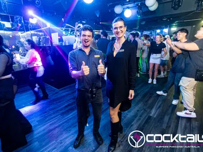 A professional photo of guests enjoying themselves at Cocktails Nightclub from our gallery.