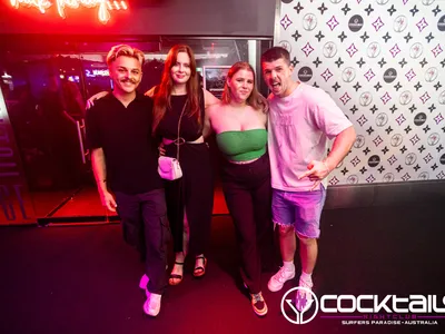 A professional photo of guests enjoying themselves at Cocktails Nightclub from our gallery.