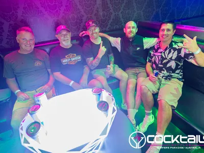 A professional photo of guests enjoying themselves at Cocktails Nightclub from our gallery.