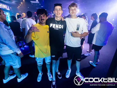 A professional photo of guests enjoying themselves at Cocktails Nightclub from our gallery.