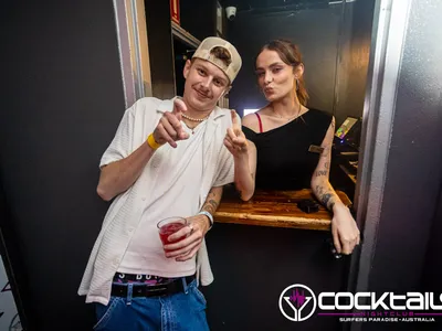 A professional photo of guests enjoying themselves at Cocktails Nightclub from our gallery.