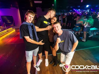 A professional photo of guests enjoying themselves at Cocktails Nightclub from our gallery.