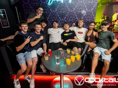 A professional photo of guests enjoying themselves at Cocktails Nightclub from our gallery.